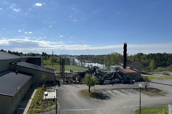 Restaurangen stängd tillsvidare pga brand