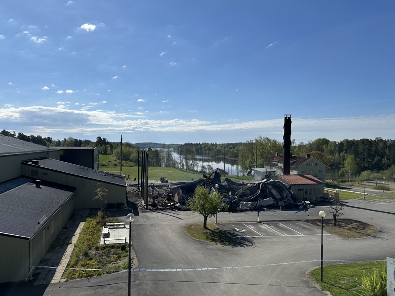 Restaurangen stängd tillsvidare pga brand
