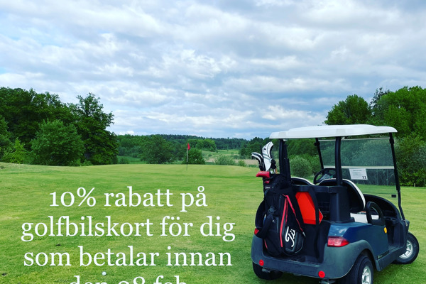 Golfbilskort erbjudande