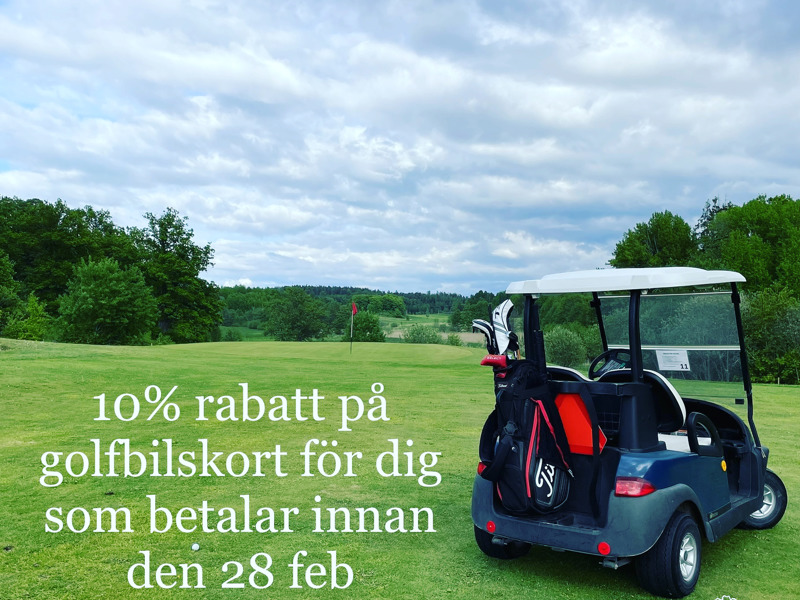 Golfbilskort erbjudande