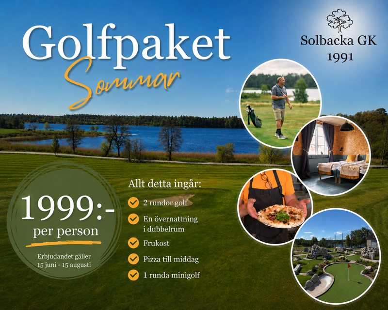Golfpaket Sommar Sörmland