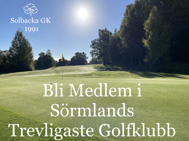 Bli medlem i Sörmlands trevligaste golfklubb