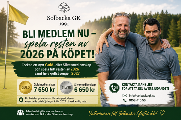 Bli medlem nu – spela resten av 2026 på köpet!